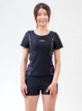 經典黑款短袖二件式泳衣修飾腰線顯瘦 11208 大正泳裝